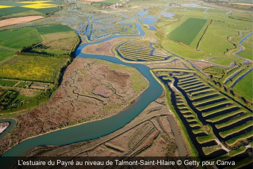 L'estuaire du Payré au niveau de Talmont-Saint-Hilaire Getty pour Canva
